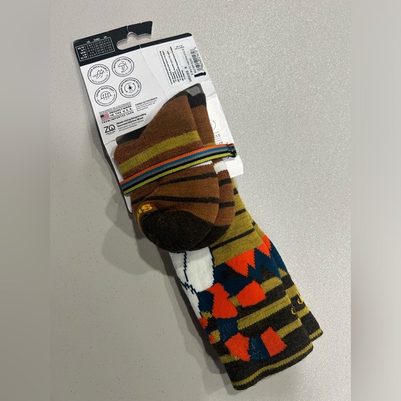 Smartwool Kids' Medium Wintersport Full Cushion Yeti Pattern Over Calf Socks NWT - Picture 3 of 7